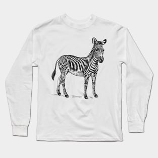 Zebra Rustic Long Sleeve T-Shirt